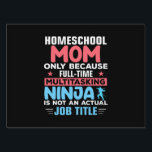 Mom Art Homeschool Mom Gartenschild<br><div class="desc">Mom Art Homeschool Mom</div>
