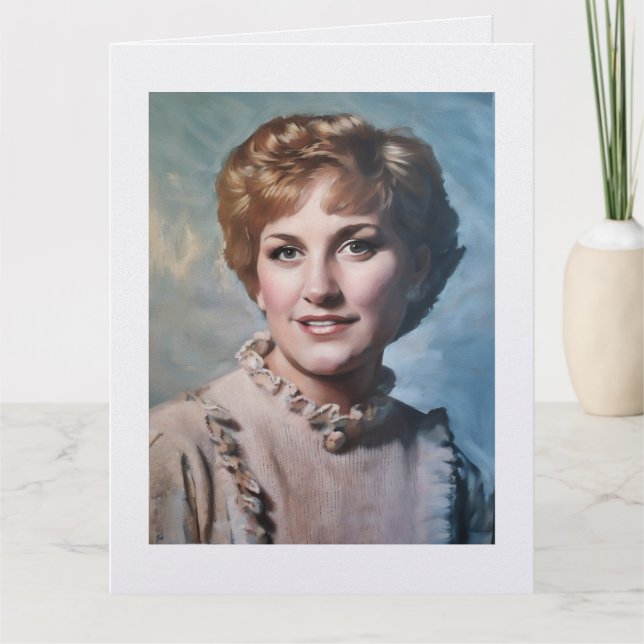 Mom as Computer Impasto Oil Painting  Karte (Vorderseite)