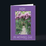 **MOM AT EASTER** LOVELY GARDEN SETTING KARTE<br><div class="desc">THANK YOU FOR STOPPING BY 1 OF MY 8 STORES AND HOPE HER BIRTHDAY IS "SPECIAL"</div>