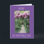 **MOM AT EASTER** LOVELY GARDEN SETTING KARTE<br><div class="desc">THANK YOU FOR STOPPING BY 1 OF MY 8 STORES AND HOPE HER BIRTHDAY IS "SPECIAL"</div>