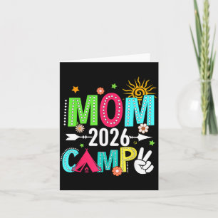 Mom Camp 2026 Familienurlaub Sommer-Camping-Crew Karte