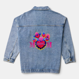 'MOM' - Corazones de Mamá Arte Mexicano editable Jeansjacke