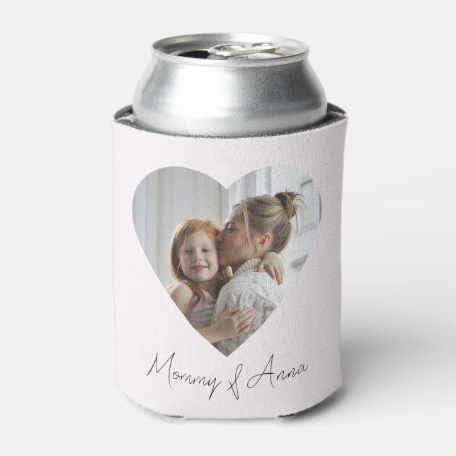 Mom Custom Name & Photo | Personalized Can Cooler Dosenkühler (Kanne Vorderseite)