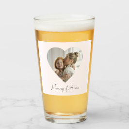 Mom Custom Name & Photo | Personalized Glass Cup Glas