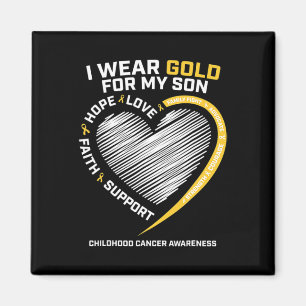 Mom Dad ich trage Gold für meinen Sohn Childhood C Magnet