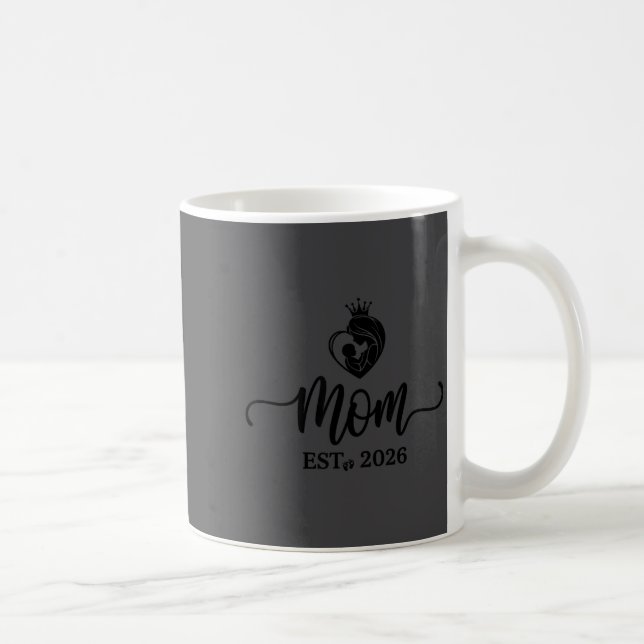 Mom Est 2026 Shirt New Moms Dads Matching Mother T Kaffeetasse (Rechts)