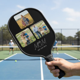 Mom Established Black Script 3 Photo   Pickleball Schläger