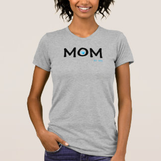 Mom Established Double Nested Blue Heart T-Shirt