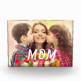 Mom Established Elegant Bold Font Black Photo Fotoblock