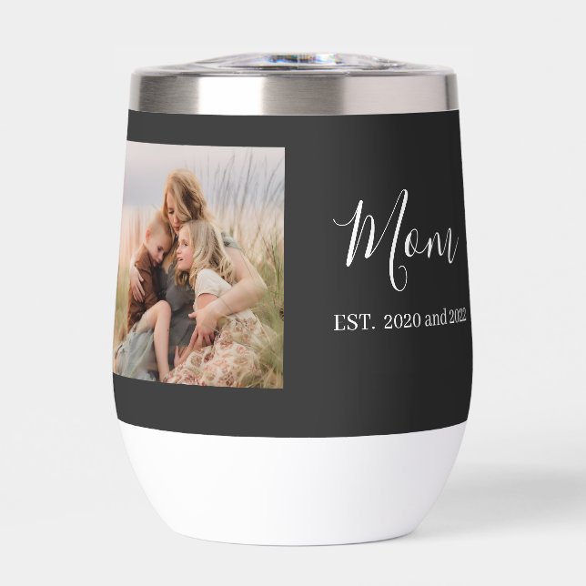 Mom Established Elegant Photo Script Black (Vorderseite)