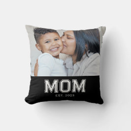 Mom Established Modern Bold Photo Throw Kissen