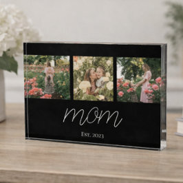 Mom Established Modern Bold Script Black 3 Photo  Fotoblock
