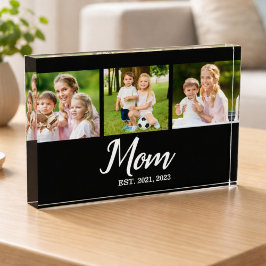 Mom Established Modern Script 3  Fotoblock