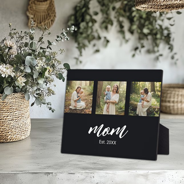 Mom Established Modern Script 3 Photo Fotoplatte (Von Creator hochgeladen)