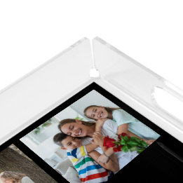 Mom Established Modern Script Black 3 Photo Acryl Tablett