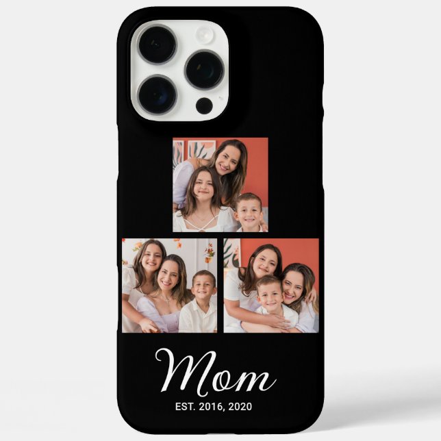 Mom Established Modern Script Black 3 Photo Case-M Case-Mate iPhone Hülle (Rückseite)