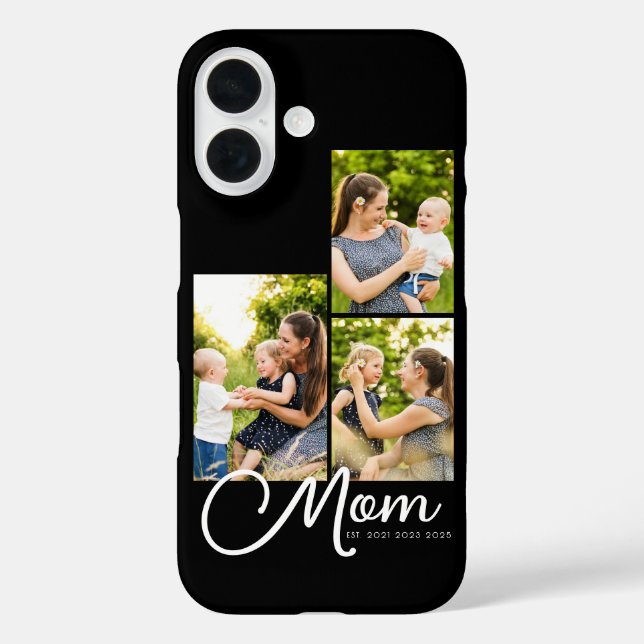 Mom Established Modern Script Black 3 Photo  Case-Mate iPhone Hülle (Rückseite)