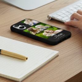 Mom Established Modern Script Black 3 Photo iPhone 16 Hülle