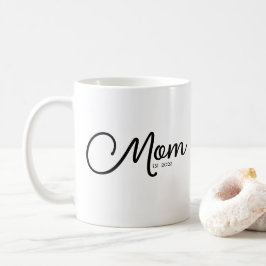 Mom Established New Mom Gift Coffee Mug Kaffeetasse