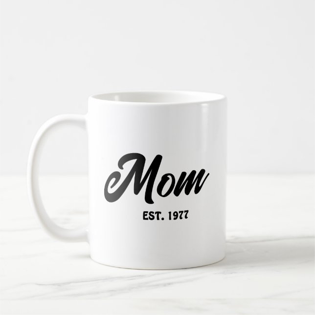 Mom Established New Mom Gift Kaffeetasse (Links)