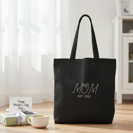 Mom Established New Mom Gift Tote Bag
