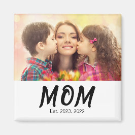 Mom Established Photo Gift Magnet
