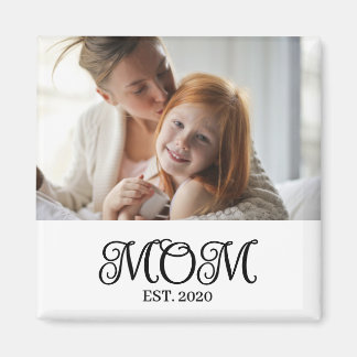 Mom Established Photo Gift Magnet
