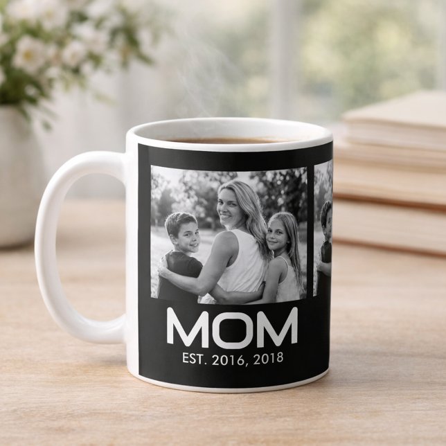 Mom Established Photo Mother's Day  Kaffeetasse (Von Creator hochgeladen)
