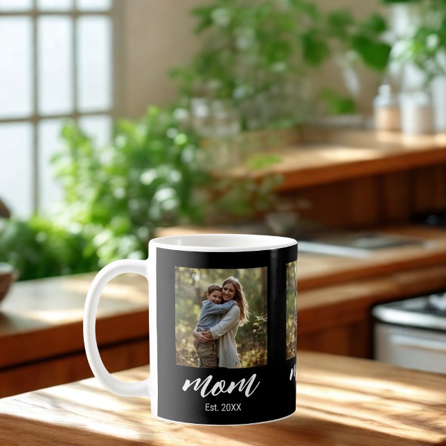 Mom Established Photo Mother's Day Kaffeetasse (Von Creator hochgeladen)
