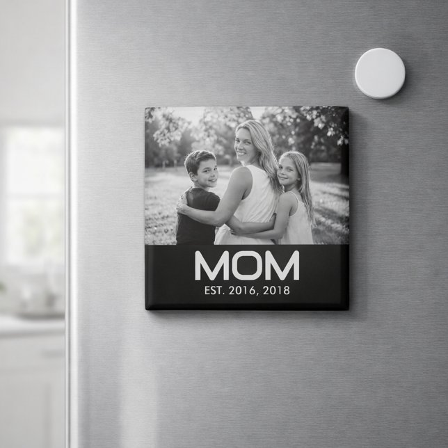 Mom Established Photo Mother's Day  Magnet (Von Creator hochgeladen)