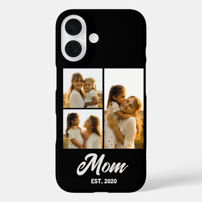 Mom Established Script Black 3 Photo Case-Mate iPhone Hülle (Rückseite)