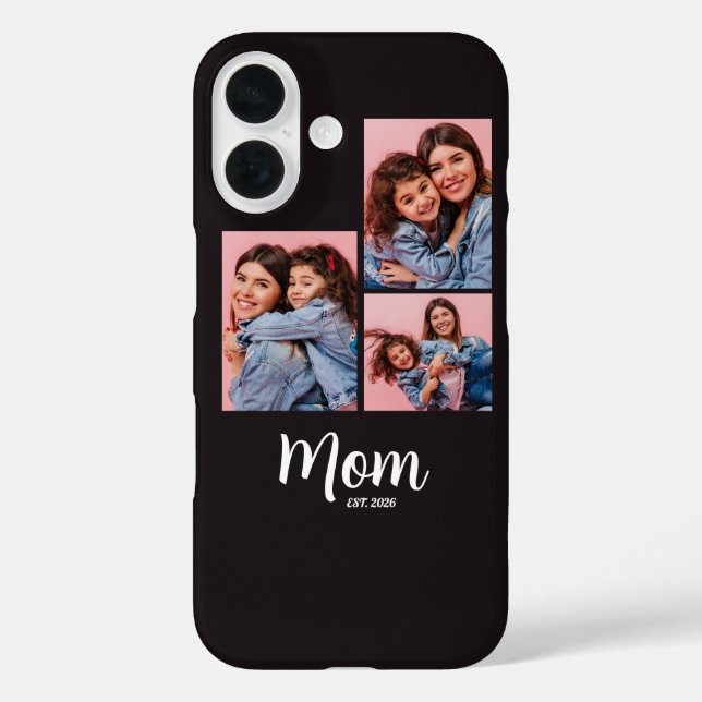 Mom Established Script Black 3 Photo  Case-Mate iPhone Hülle (Rückseite)