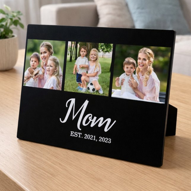 Mom Established Script Black 3 Photo Fotoplatte (Von Creator hochgeladen)