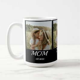 Mom Established Script Black 3 Photo Kaffeetasse