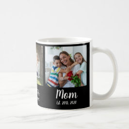 Mom Established Script Black 3 Photo Kaffeetasse