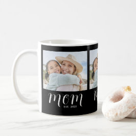 Mom Established Script Black 3 Photo Kaffeetasse