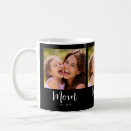 Mom Established Script Black 3 Photo Kaffeetasse