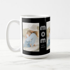 Mom Established Script Black 3 Photo  Kaffeetasse