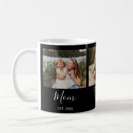 Mom Established Script Black 3 Photo Kaffeetasse
