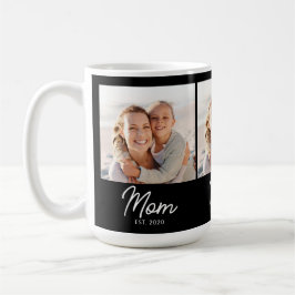 Mom Established Script Black 3 Photo Kaffeetasse