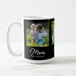 Mom Established Script Black 3 Photo Kaffeetasse