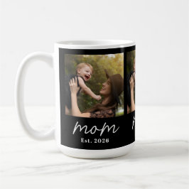 Mom Established Script Black 3 Photo  Kaffeetasse