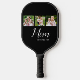 Mom Established Script Black 3 Photo  Pickleball Schläger