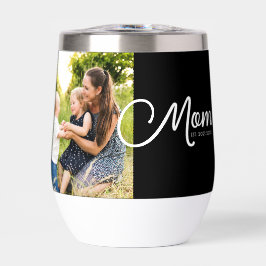 Mom Established Script Black Photo