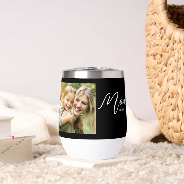 Mom Established Script Black Photo (Wohnzimmer (gedreht))