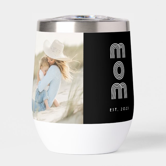 Mom Established Script Black Photo (Vorderseite)