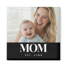 MOM Etablierte weiße Typografie-Foto-Geschenk