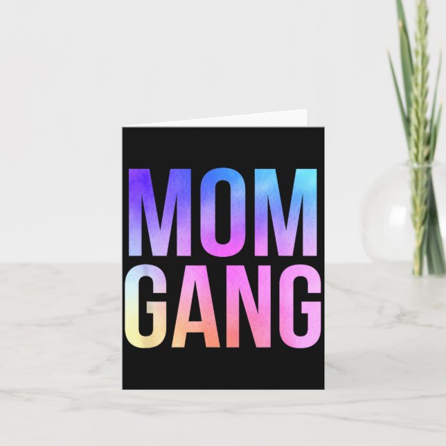 Mom Gang Funny Mom New Mom  Karte (Vorderseite)