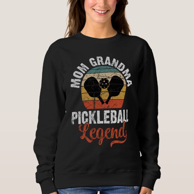 Mom Grandma Pickleball Legend Retro Vintage Mother Sweatshirt (Vorderseite)