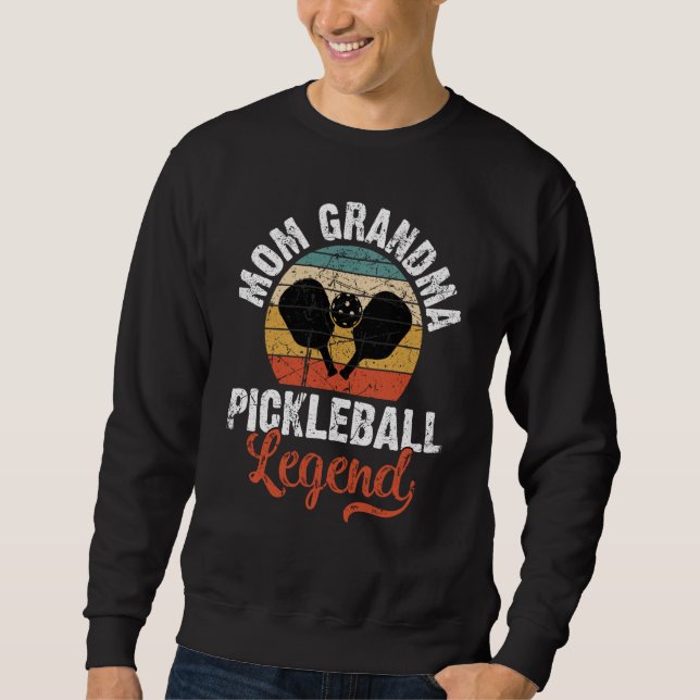 Mom Grandma Pickleball Legend Retro Vintage Mother Sweatshirt (Vorderseite)